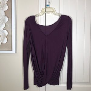 mauve long sleeve top